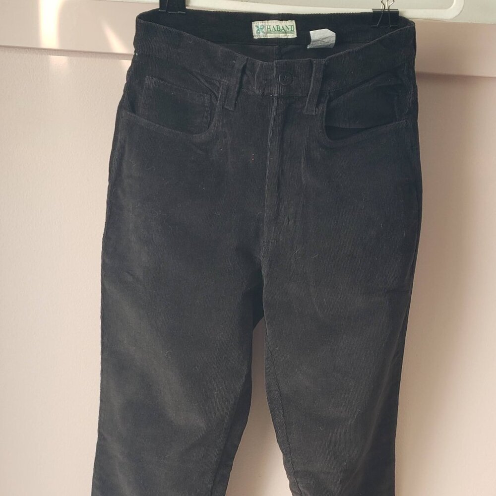 Vintage Haband Black Corduroy Pants